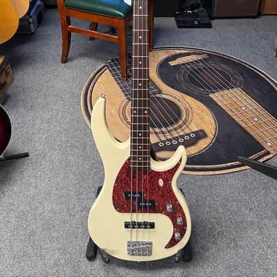 Peavey Milestone 4-String Electric Bass with Hardshell Case - Ivory image 1