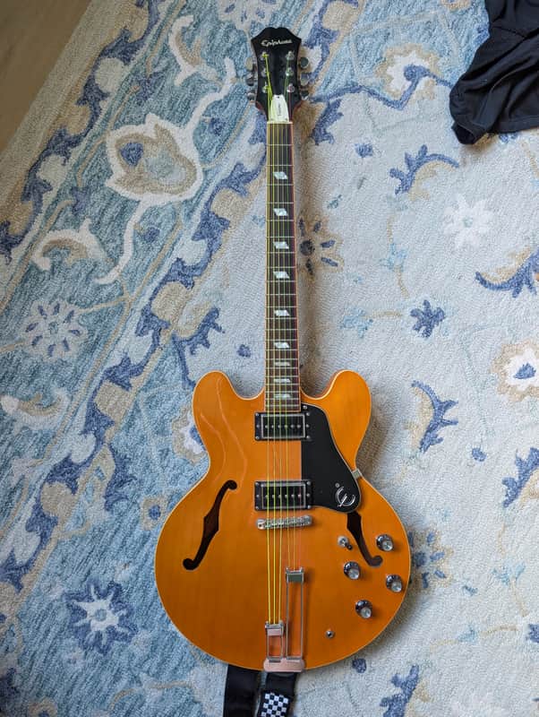Epiphone Nick Valensi Signature Riviera P-94 2007, Peerless Factory - Antique Natural