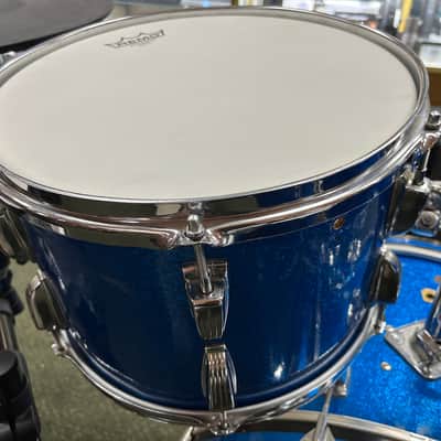 Ludwig 5pc Hollywood Outfit With Supra-phonic Snare - 8x12 / 9x13 / 16x16 / 14x22" Drum Set Keystone Badges 1966 - 1968 - Blue Sparkle / Vintage Hardware (SPEED KING, SPUR-LOK & More) image 23