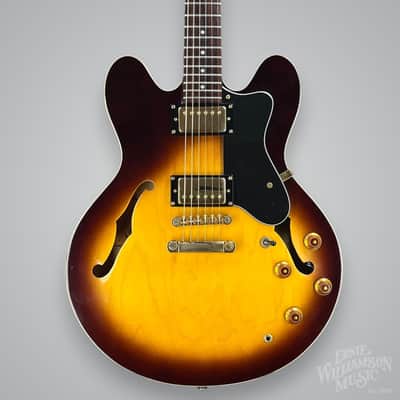 Epiphone Dot Deluxe Vintage Sunburst Semi Hollowbody Electric Guitar image 1