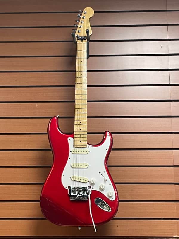 Fender Standard Stratocaster with S1 Tremolo with Maple Fretboard in Candy Apple Red w/OHSC image 1