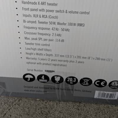ADAM Audio A7X Active Nearfield Monitors (Pair) 2010s - Black image 6