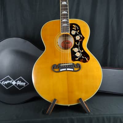 Epiphone Inspired by Gibson 1957 SJ-200 Reissue with Hard Shell Case - Antique Natural image 2