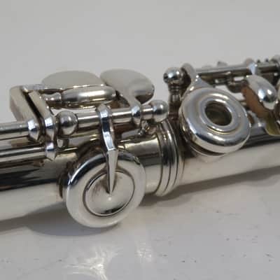 Yamaha YFL-581 Open Hole In-Line G, Solid Silver Flute image 14