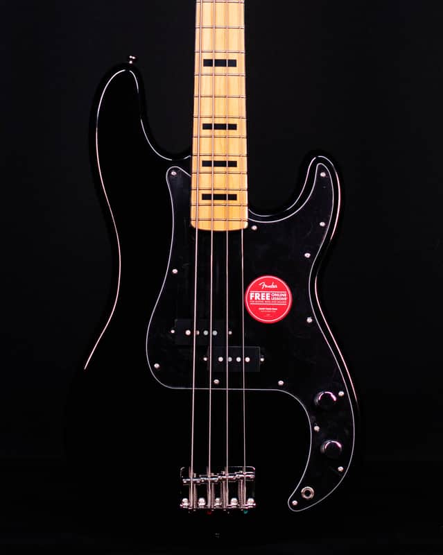 Squier Classic Vibe '70s Precision Bass, Maple FB, Black image 1
