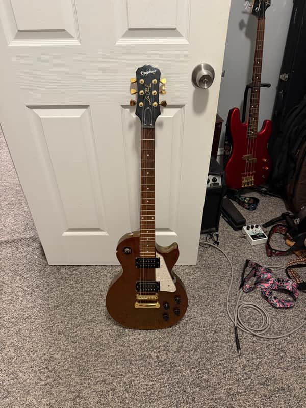 Epiphone Les Paul Studio Chameleon 2007 - Bronze / Salmon image 1