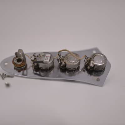 1973 Vintage Fender Jazz Bass Control Plate Pots Cap Knobs JBass Guitar 1970's Wiring Harness image 9