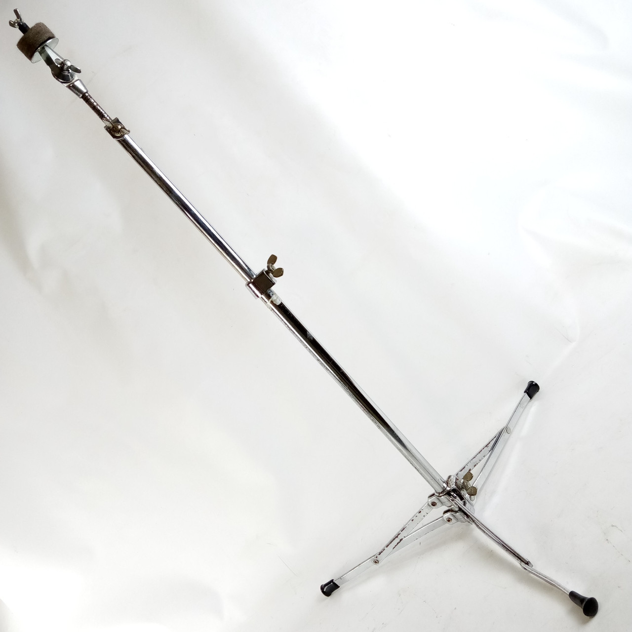 Ludwig Flat-Base Cymbal Stand Vintage Chrome Flush Classic Crash/Ride#1400 Model — main photograph