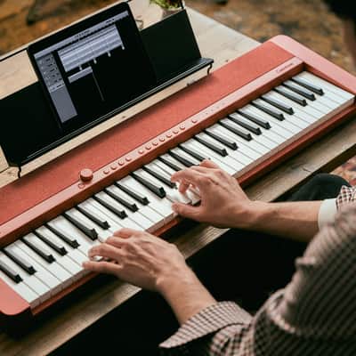 Casio CT-S1 Casiotone 61-Key Keyboard - Red w/ Adjustable Stand image 8