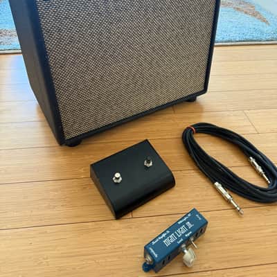 Swart STR Tuxedo Tremolo - Black Tuxedo with NIghtLight Jr. Blue Attenuator image 1