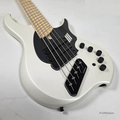 Dingwall NG3 5-String Ducati White Fanned Fret Multi-Scale - 9.06lbs #21063 image 1