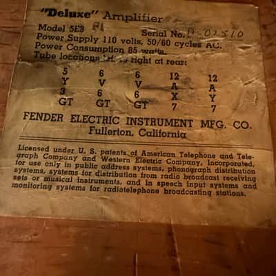 Fender Tweed Deluxe 1957 - Tweed image 2