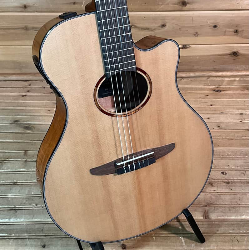 Yamaha NTX1 Acoustic-Electric Classical Guitar - Natural image 1