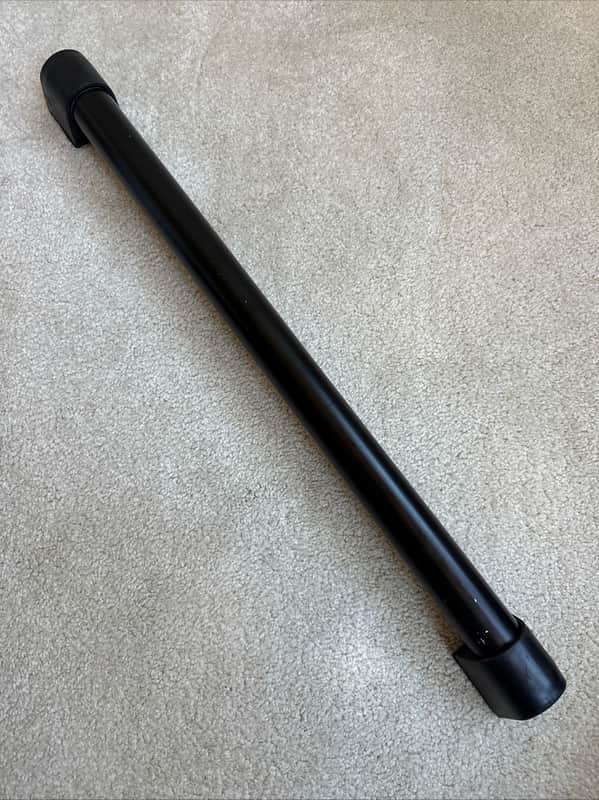 Rack One Straight Drum Rack Foot Assembly Tube with two rubber feet - 24” (25.5” tip to tip) x 1.5" 90s - Aluminum image 1