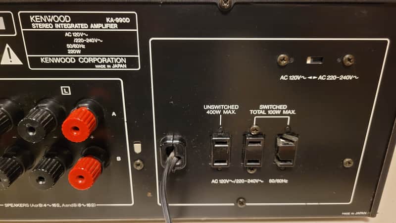 Vintage Kenwood KA-990D Stereo Integrated Amplifier With MM & MC