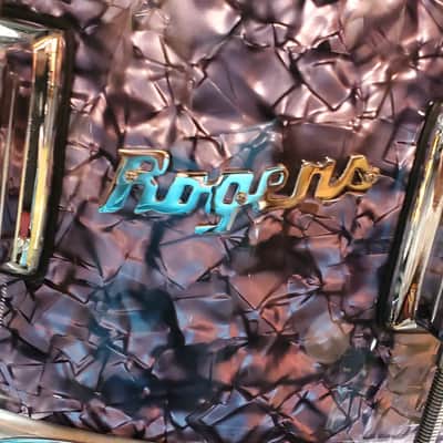 Rogers No.37PDP 6.5"X14" Dyna-Sonic Snare Drum S/N D3670 - Purple Diamond Pearl VIDEO !!! image 10