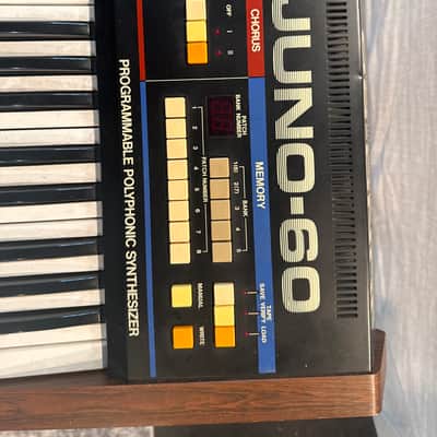 Roland Juno-60 61-Key Polyphonic Synthesizer 1982 - 1984 - Black image 7