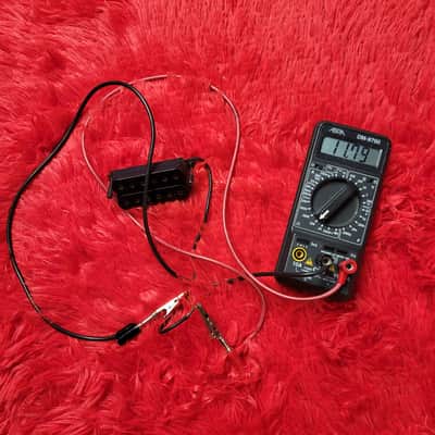 Unknown Brand Super Distortion Clone Humbucker - Possibly 1980's - 2000's - Double Black Bobbins - Single Humbucker image 12