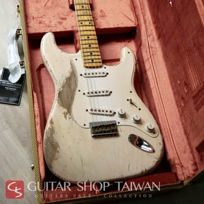 Fender Custom Shop John Cruz 1955 Hardtail Stratocaster Heavy Relic-White Blonde image 3