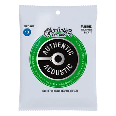 MA550S AUTHENTIC MARQUIS SILKED 92/8 Phosphore Bronze Medium 13/56 Martin Strings image 2