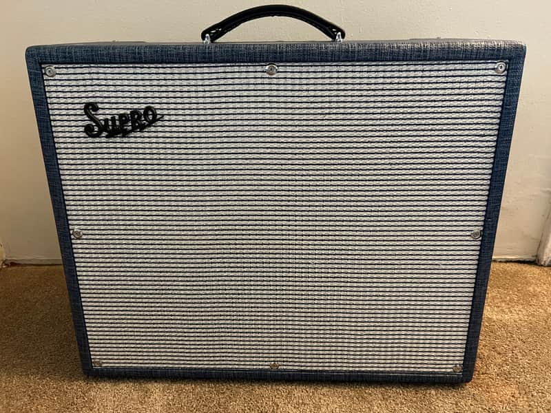Supro S6420 Thunderbolt 35-Watt 1x15" Guitar Combo 2014 - Present - Blue Rhino image 1