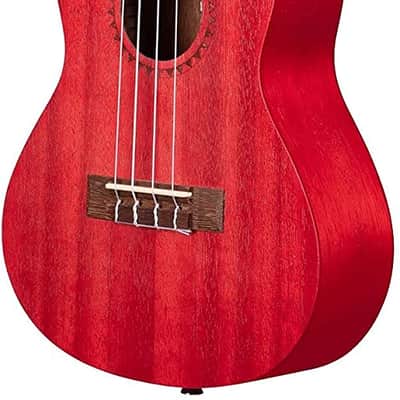 Kala MRT-RED-C Modern Meranti Concert Ukulele - Adobe Red image 4