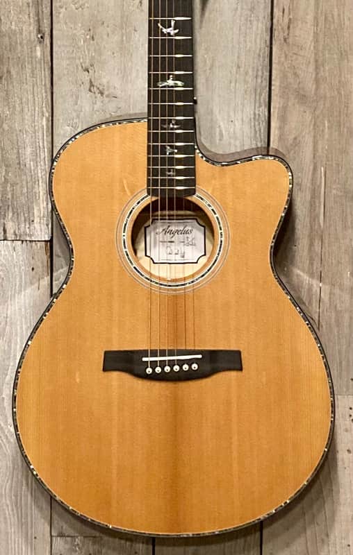 PRS SE A50E Angelus with Fishman Sonitone Pickup 2022 Natural with Black Gold Burst, Ships Fast! image 1