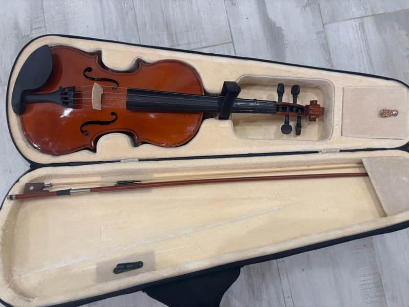 Violin. 4/4 size with case and bow. Crescent brand image 1