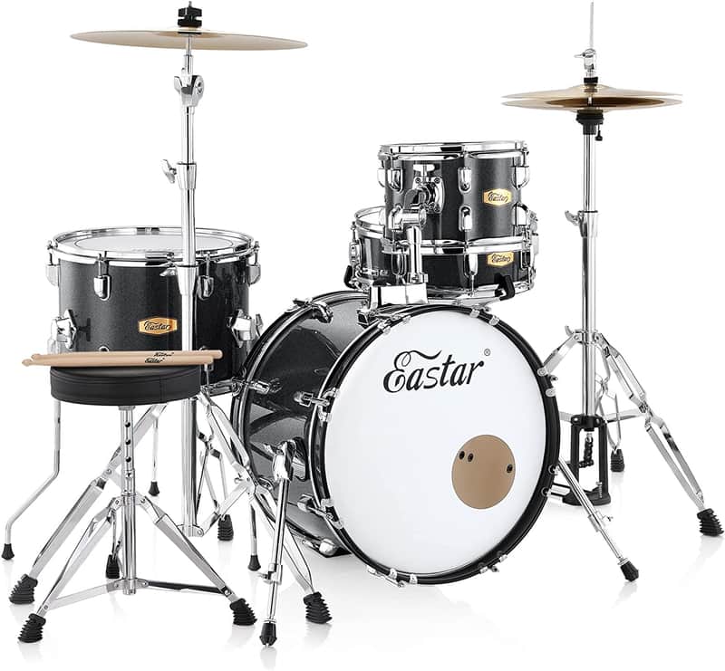 Eastar Drum Set for Adults- 18-inch Full-Size Drum Kit for Drummers, 4 Drum 2 Cymbal Drum image 1