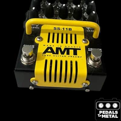 AMT Electronics SS-11B (Modern) Guitar Preamp 2010s - Black/Yellow - X18170 image 3