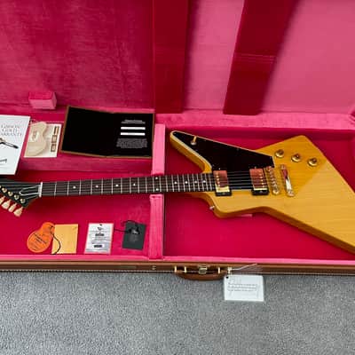 Gibson Custom Shop 1958 Explorer Korina - Black Pickguard image 1
