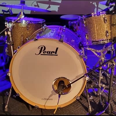 Pearl MCT943XP/C347 Masters Maple Complete 13x9 / 16x16 / 24x14" 3pc Shell Pack 2016 - Present - Bombay Gold Sparkle image 3