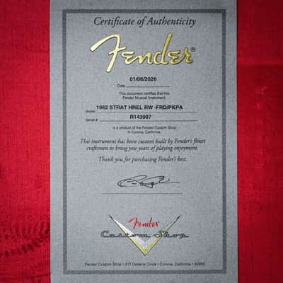 Fender Custom Shop 1962 Stratocaster w/ Josefina Handwound Pickups, Heavy Relic- Fiesta Red/ Pink Paisley 2026 (R143987) image 6