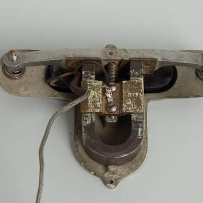 Dobro  Electric Spanish Arch Top Hollow Body Electric Guitar (1936), ser. #122, original black hard shell case. image 17