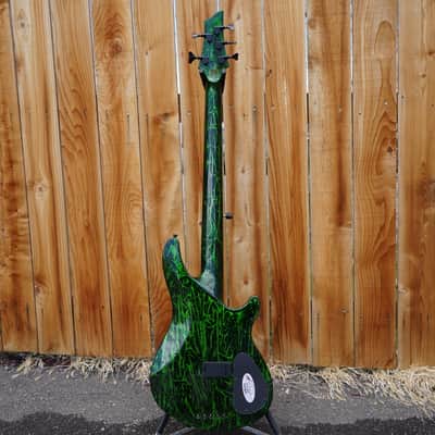 Schecter DIAMOND SERIES C-5 Silver Mountain Toxic Venom Left Handed 5-String Electric Bass (2021) image 3