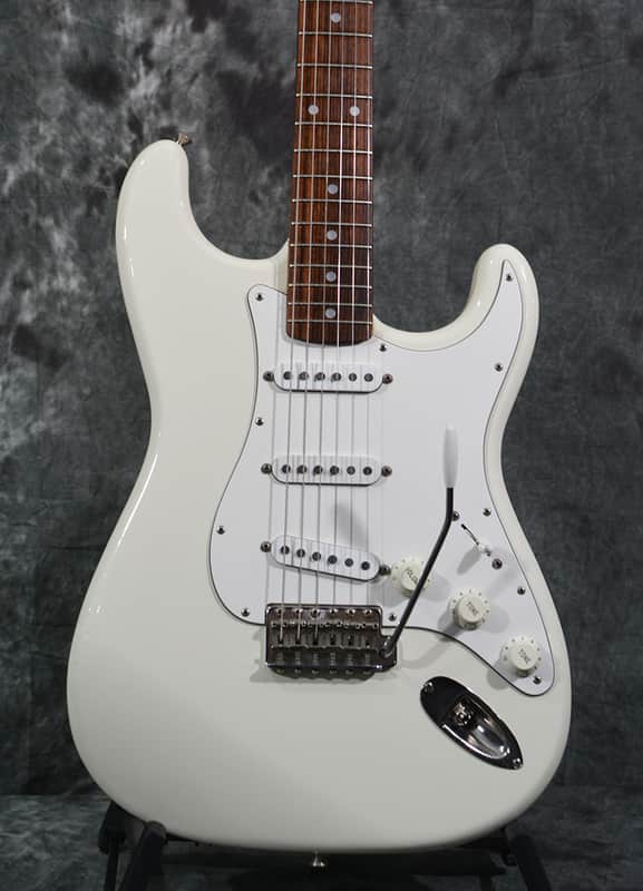 Squier Waynes World Limited Edition Fender Japan Stratocaster Vintage 1992 Olympic White w FAST Same Day Shipping image 1