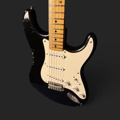 Fender Custom Shop '57 Stratocaster Relic - Time Machine - HW Pickups - 3,37kg 2014 - Black - VIDEO image 7