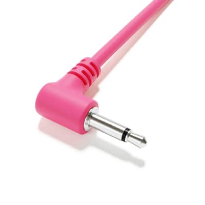 ExcelValley [Pink | 200 cm - 78.74"] 5-Pack - Right Angle Mono Modular Patch Cables image 4