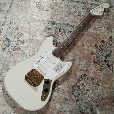 *NEW IN BOX* 2025 Fender Japan Limited Edition Traditional Collection, 60's Mustang White Pearl Gold with Matching Headstock - MIJ JD25 image 1