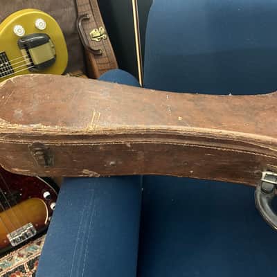 Vintage Gibson Lifton Les Paul Case 1953-1955 - Brown Pink Interior RARE Thermometer image 3