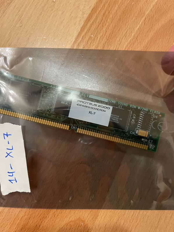 E-MU Systems Emu XTREME LEAD (XL-7) ROM Expansion Sound Board for Proteus 2000 synths (P2K P2500 XL1 MoPhatt XL7 MP7 PX7 PK6 XK6 MK6 Halo Vintage Pro Orbit 3 etc.) TESTED / WORKS image 1