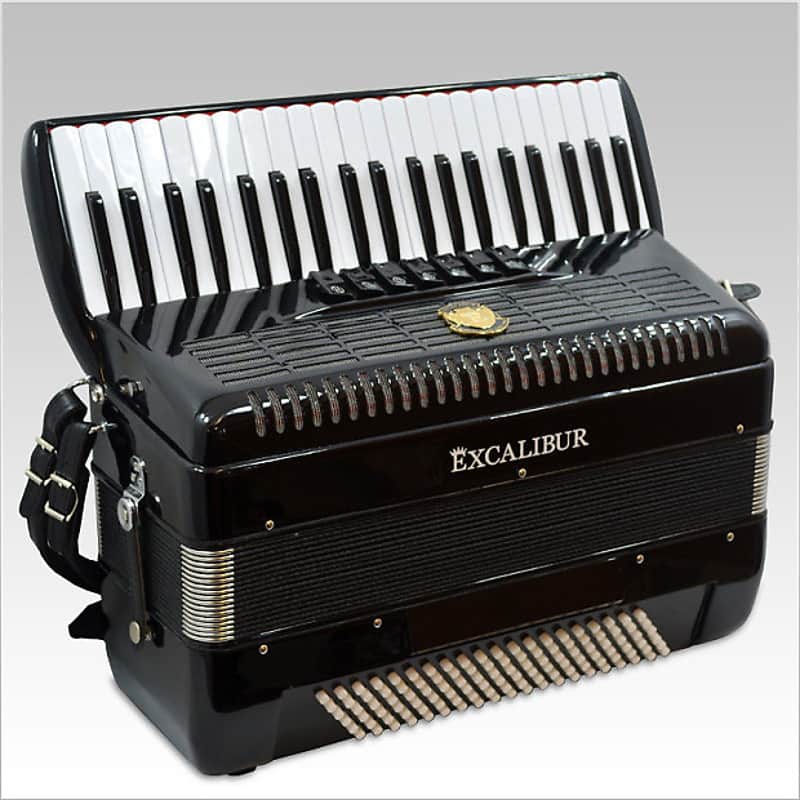 Excalibur Ultralight Weltbestin Piano Accordion 7 Switch 2016 Black image 1