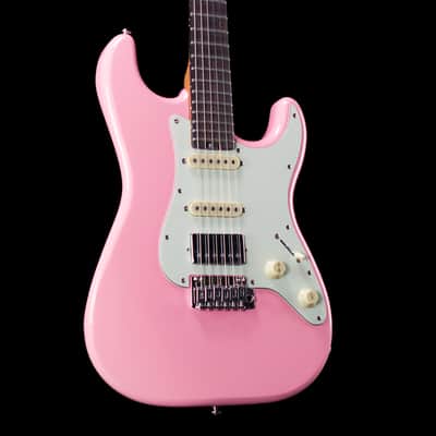 Schecter Diamond Series Nick Johnston Traditional H/S/S in Shell Pink image 1