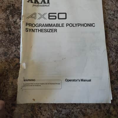 Akai AX60 polyphonic synthesizer 1980s