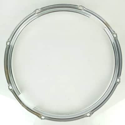 Slingerland 14"Chrome-BRASS 8Lug Stick-Saver Snare Drum Resonant COB Rim/Hoop60s image 10