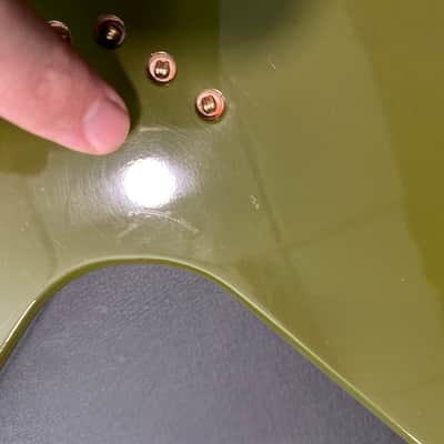 Video! 2019 Gibson Custom Shop Special Order '59 1959 Flying V Reissue Olive Drab Green image 25