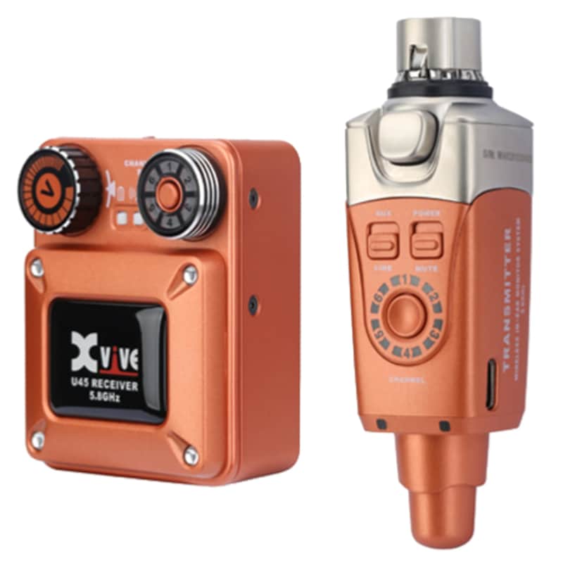 Xvive U45 In-Ear Monitor Wireless System - Orange image 1