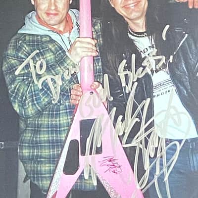 Jackson USA Vinnie Vincent Vee 1988 Pink OHSC image 7