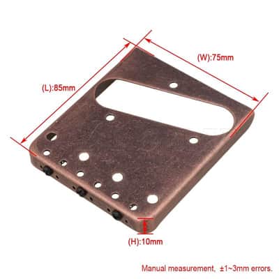 Vintage Relic Bronze Guitar Telecaster Tele Style Bridge image 4