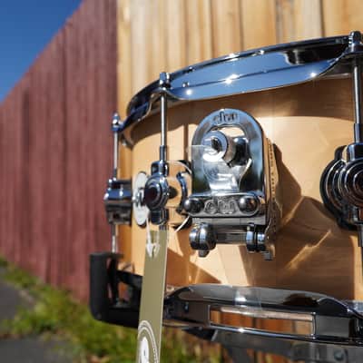 DW Design Series  - Natural Satin Lacquer - 6 x 14" Maple Snare Drum (2025) image 5